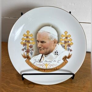 Vintage Pope John Paul II Commemorative Plate – 1984 Canada Visit